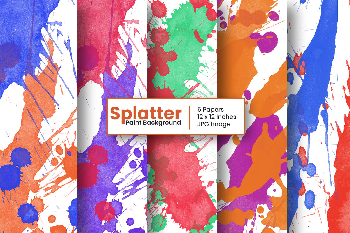 Abstract paint splatter texture background or grunge splatter digital paper