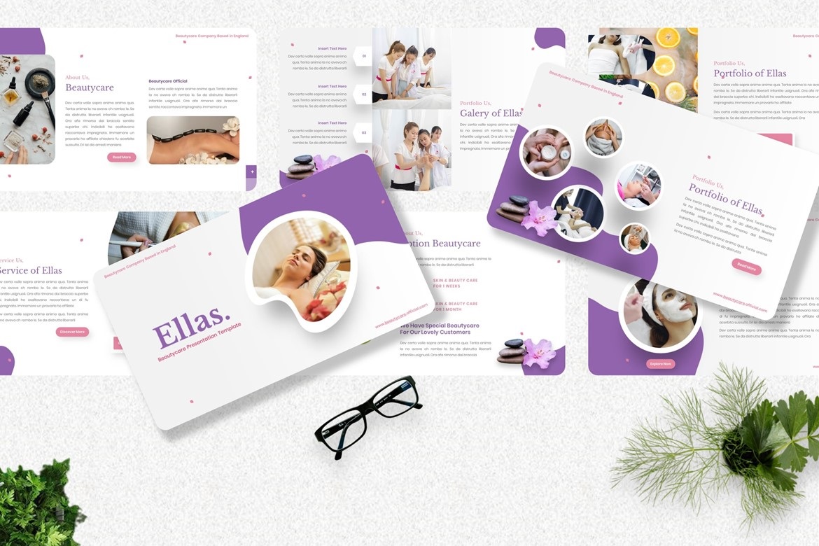 Ellas - Beauty Care Powerpoint Template