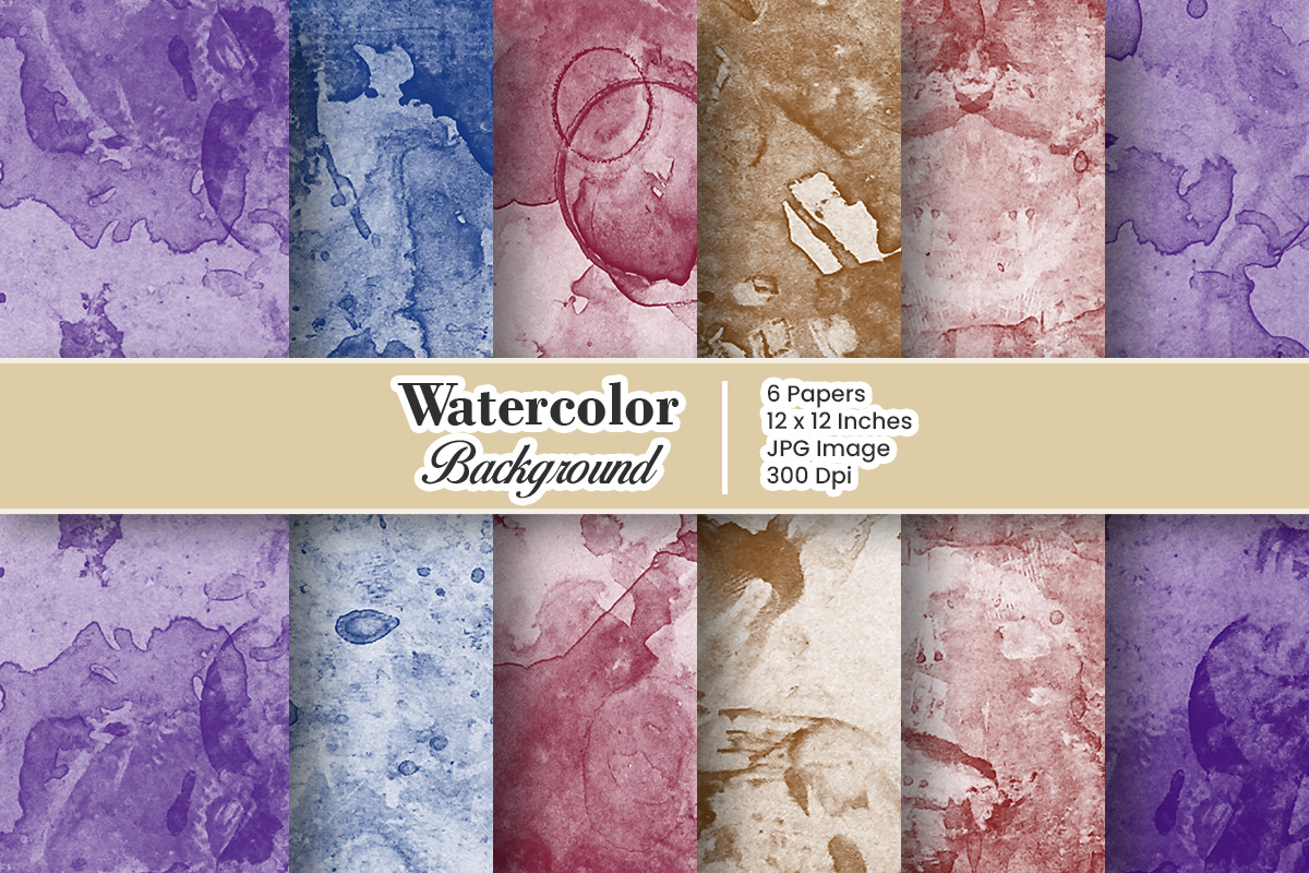 Hand painted abstract watercolor texture background and watercolor painting digital paper