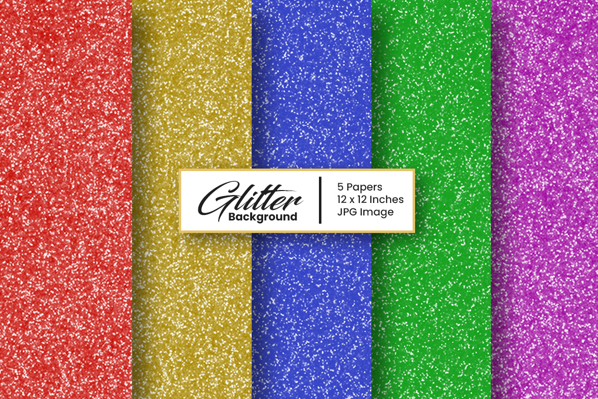 Colorful Glitter Digital Paper Background or bokeh lights Digital Paper