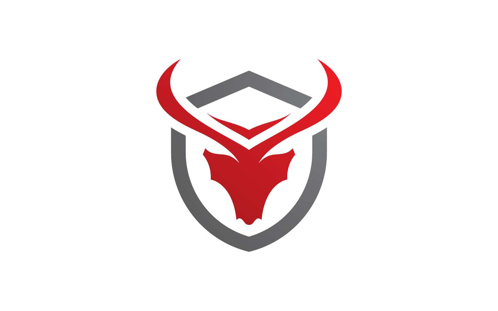 Bull horn logo symbols vector V8