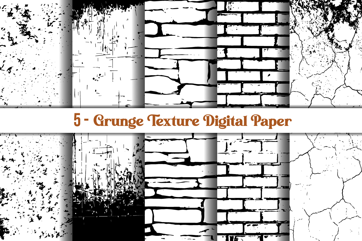 Hand-painted abstract black grunge texture background or digital paper