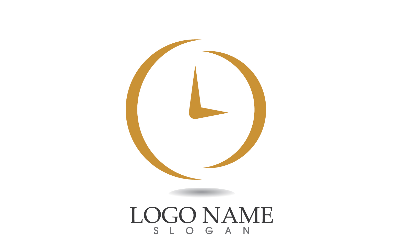 Clock Time business logo vector v3
