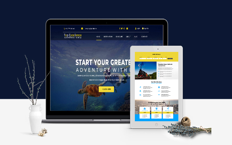Travel And Tour Agency Website Template