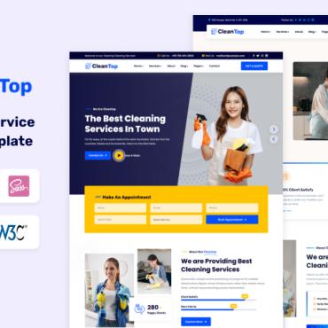 Cleaner Cleaning Responsive Website Templates 315289