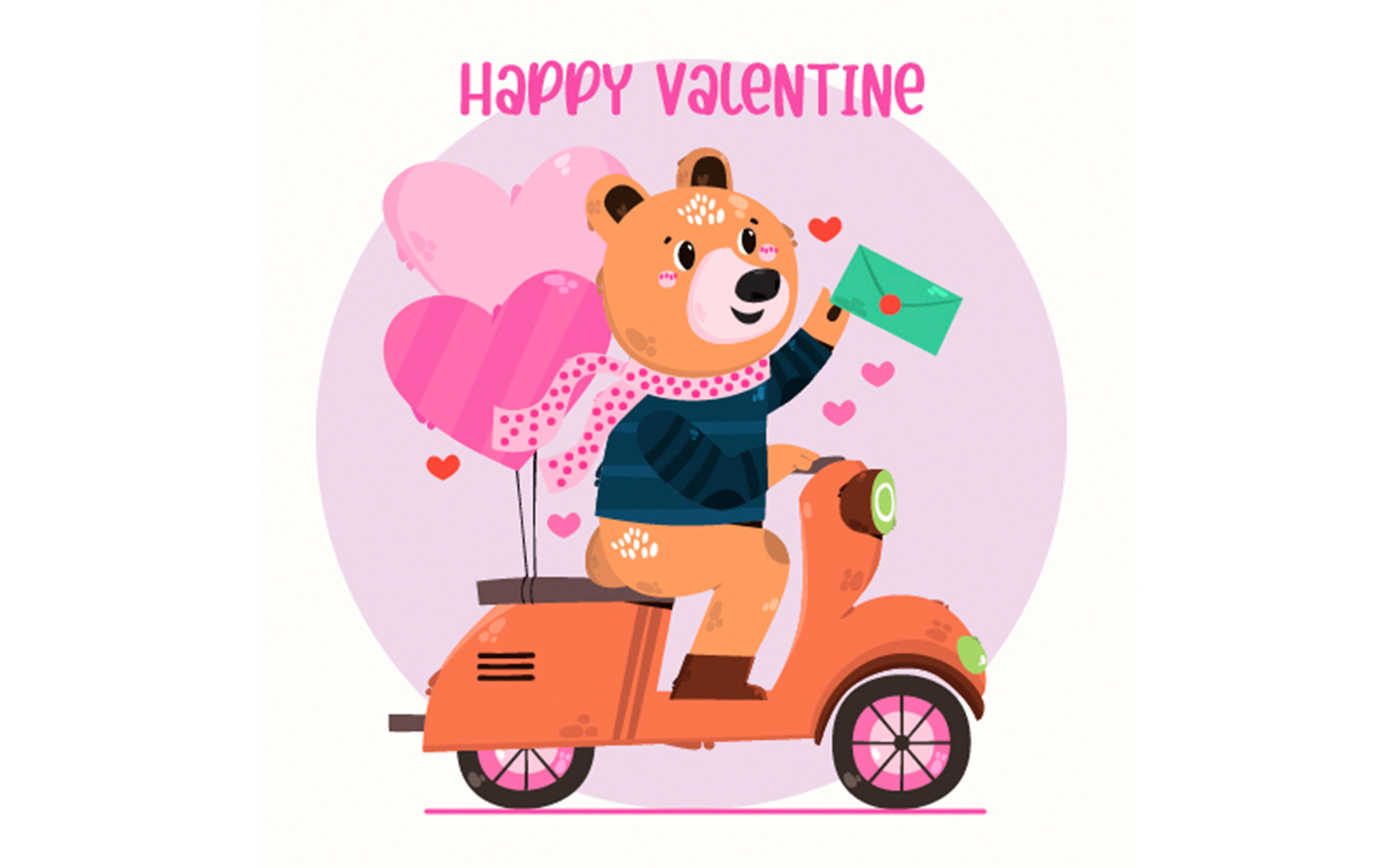 Love Card Greeting Illustration