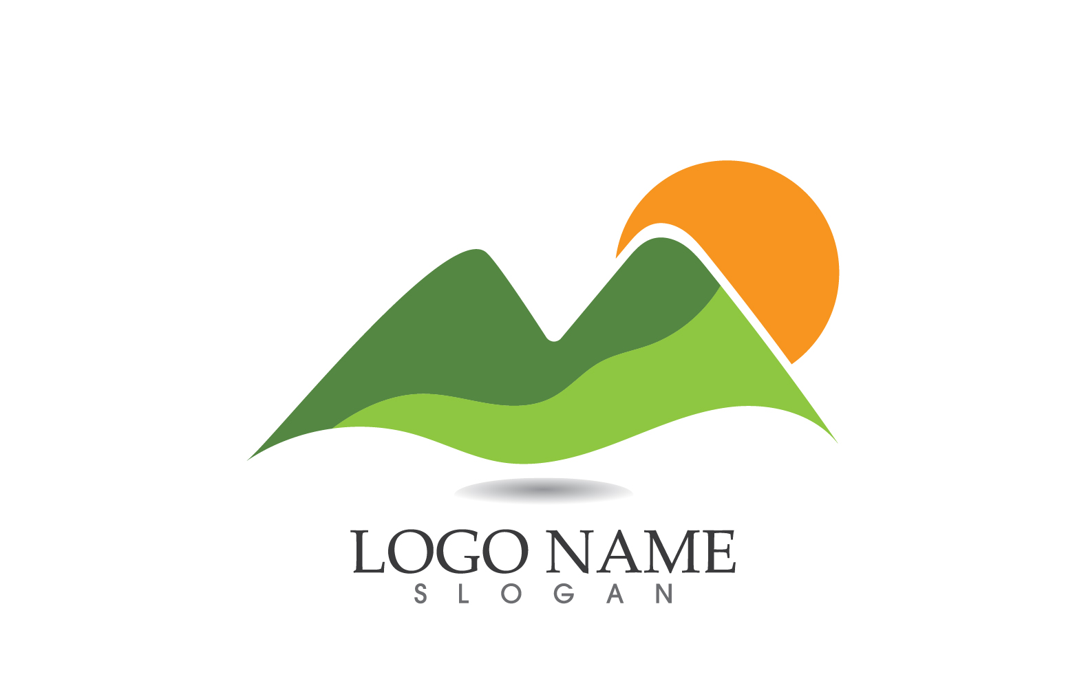 Landscape mountain logo and symbol vector v14