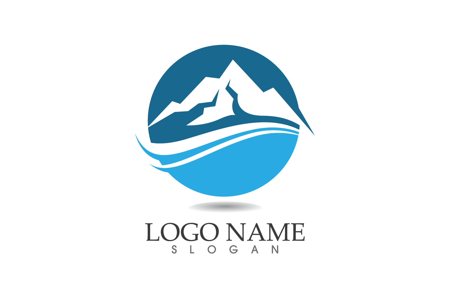 Landscape mountain logo and symbol vector v24