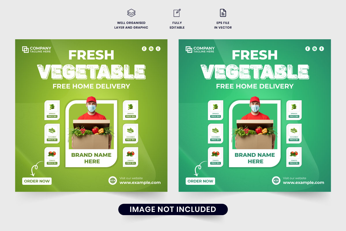 Vegetable delivery service template
