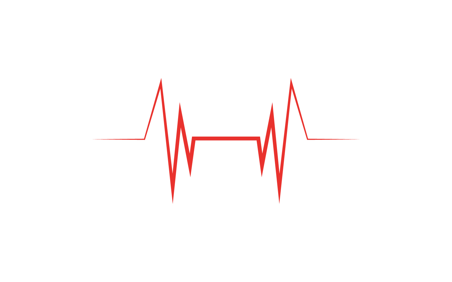 Hearbeat medical line logo vector v1