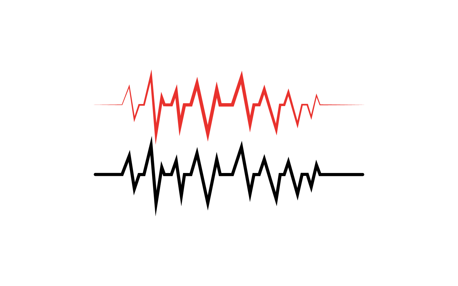 Hearbeat medical line logo vector v2