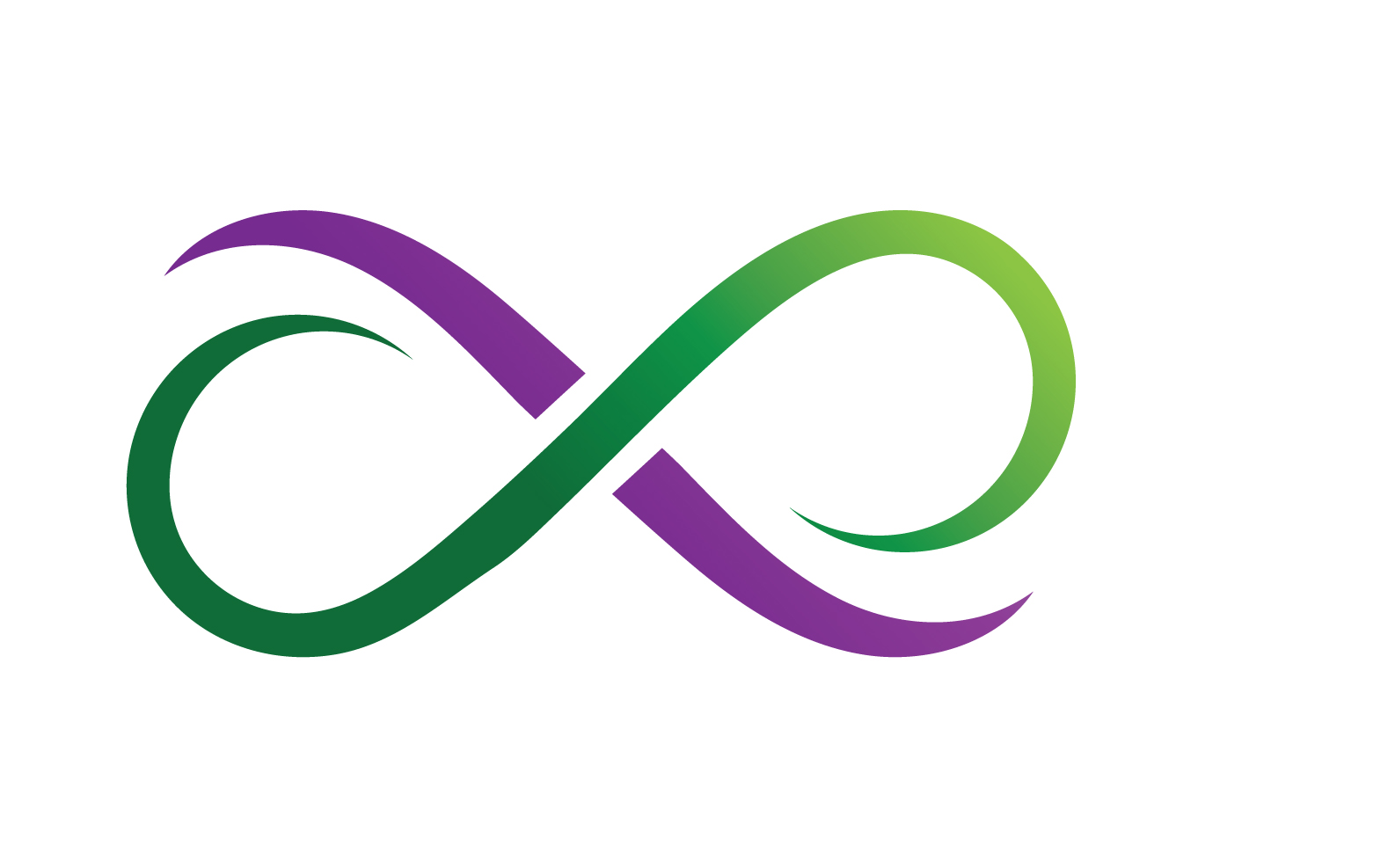 Infinity loop line logo and symbol vector v1