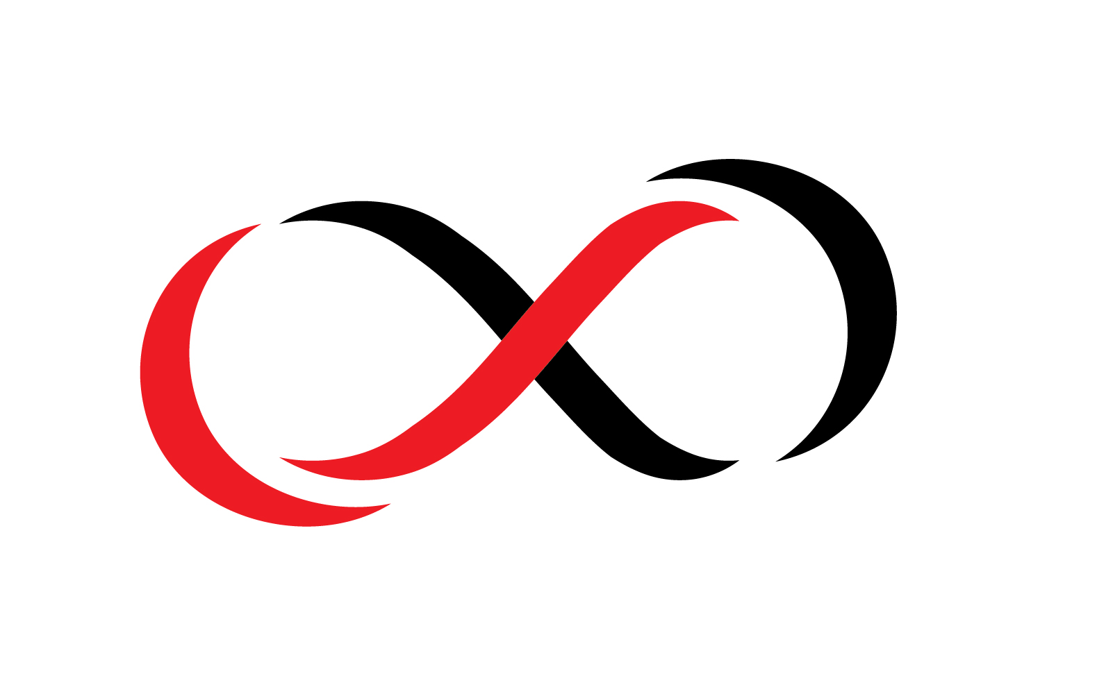 Infinity loop line logo and symbol vector v12