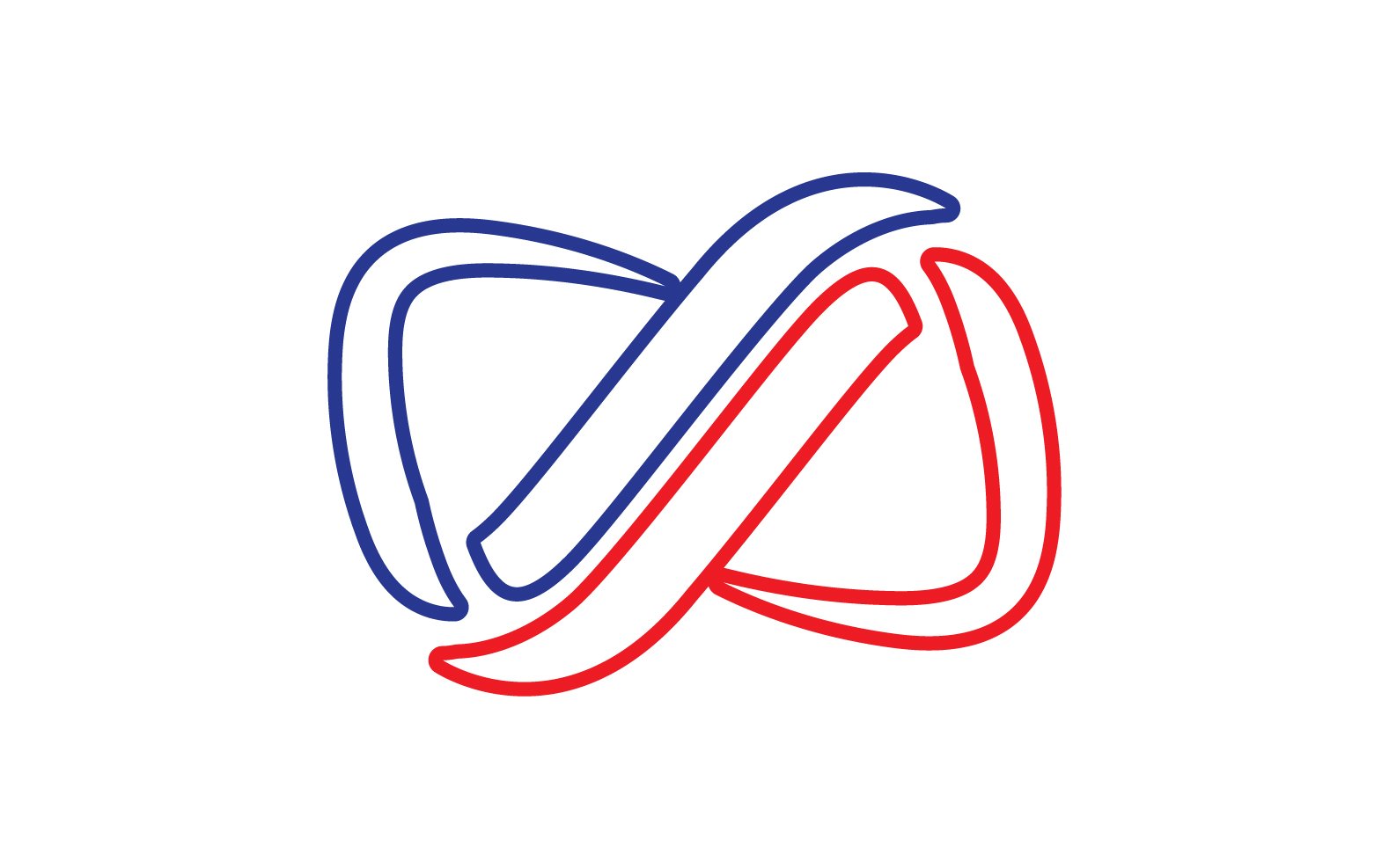 Infinity loop line logo  symbol vector v15