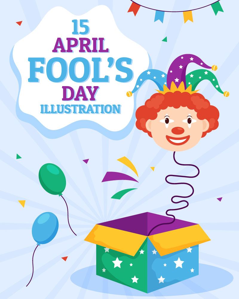 15 Happy April Fools Day Celebration Illustration