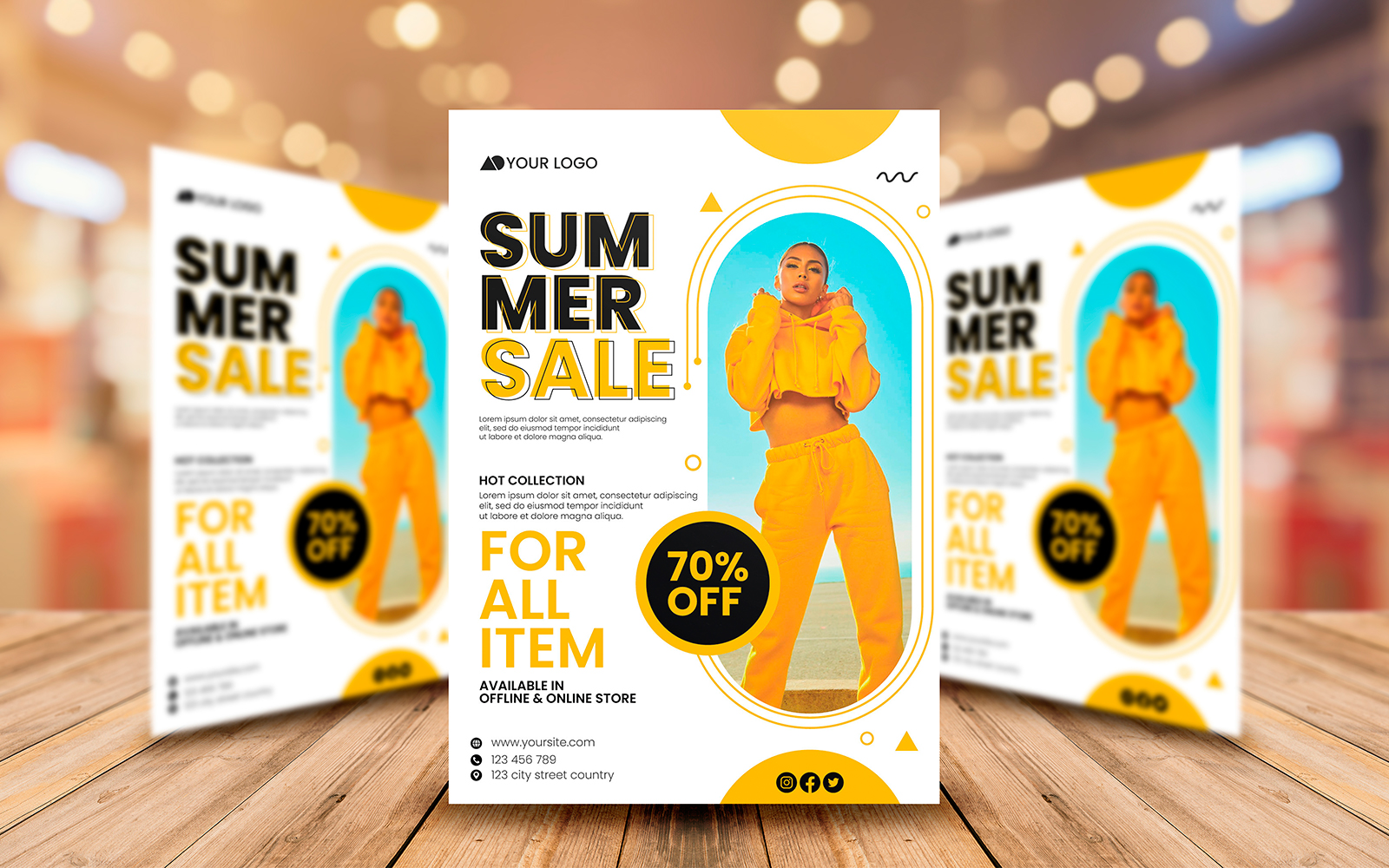 Summer Sale Flyer Template