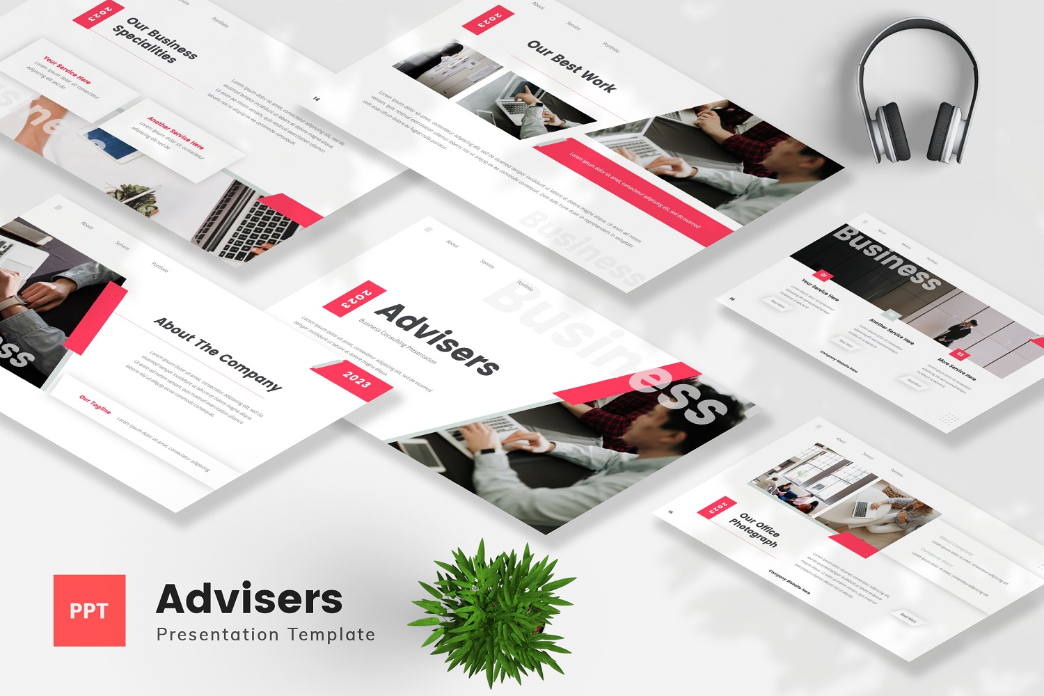 Advisers — Business Consulting Powerpoint Template