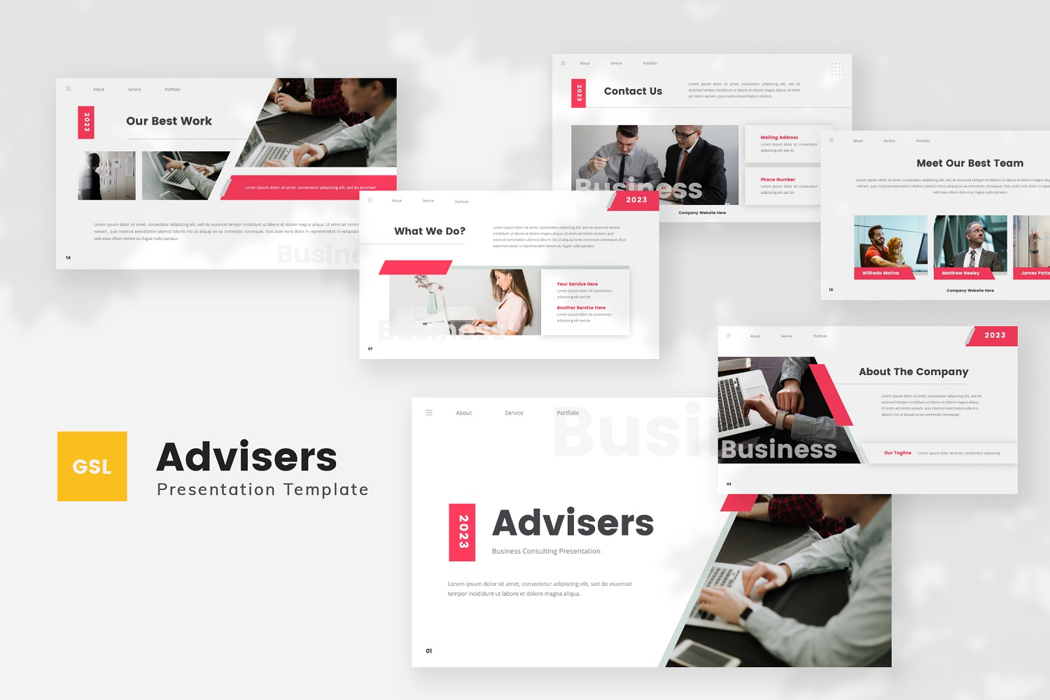 Advisers — Business Consulting Google Slides Template