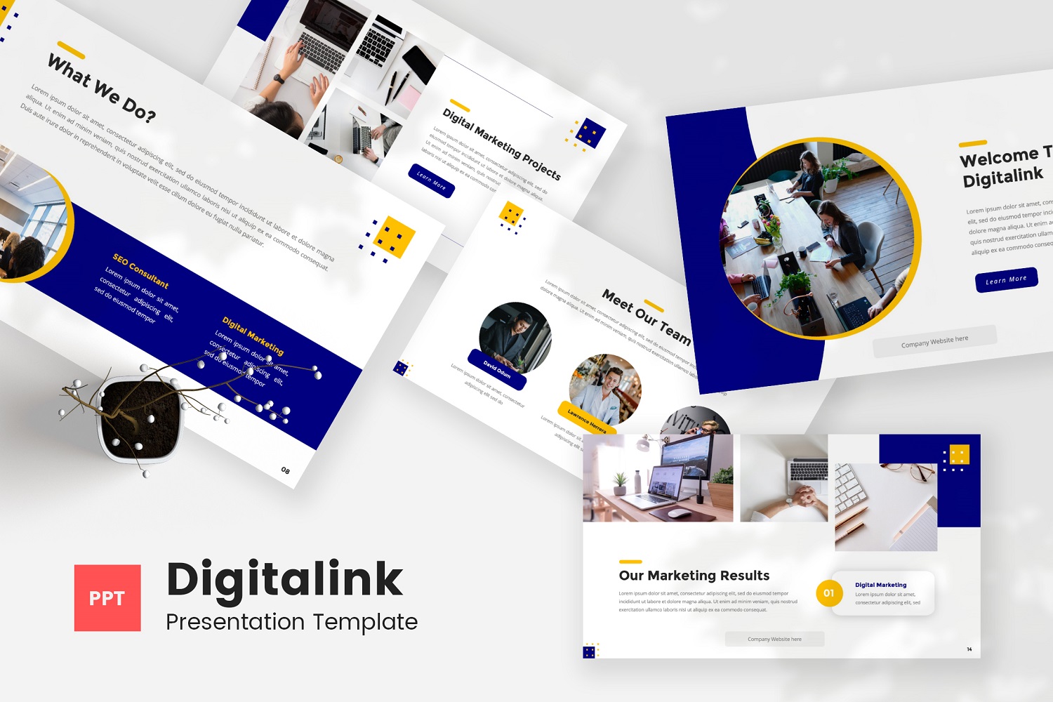 Digitalink — SEO and Digital Marketing Powerpoint Template
