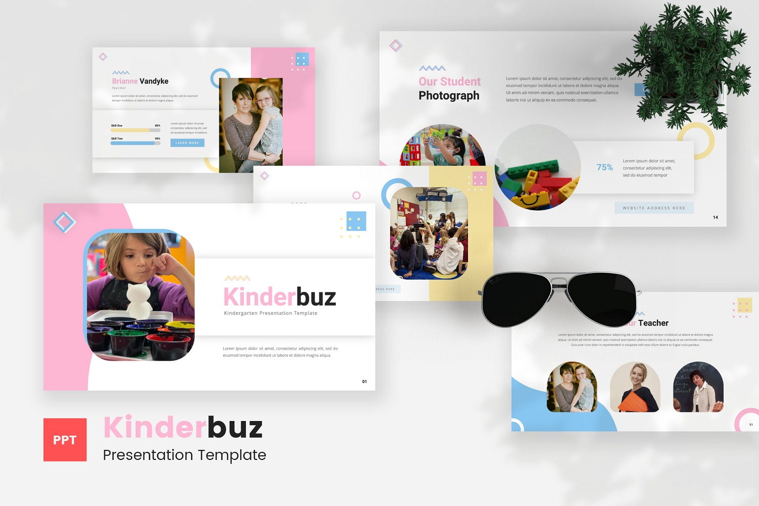 Kinderbuz — Kindergarten Powerpoint Template