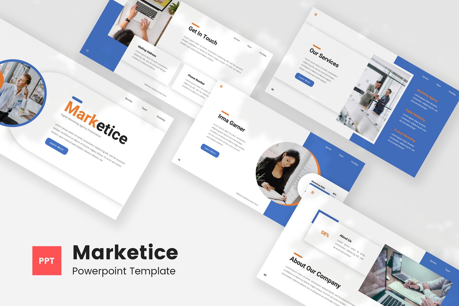 Marketice — Digital Marketing Agency Powerpoint Template