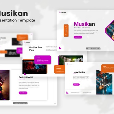 Band Musical PowerPoint Templates 316291