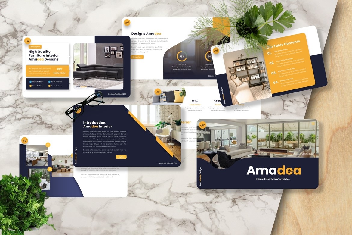 Amadea - Interior Powerpoint Template