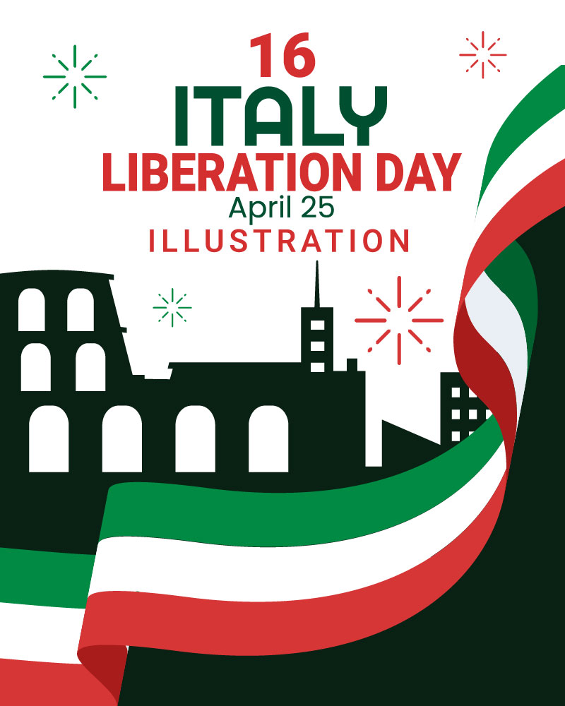 16 Italy Liberation Day Illustration