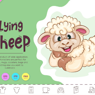 Cartoon Sheep Vectors Templates 316695