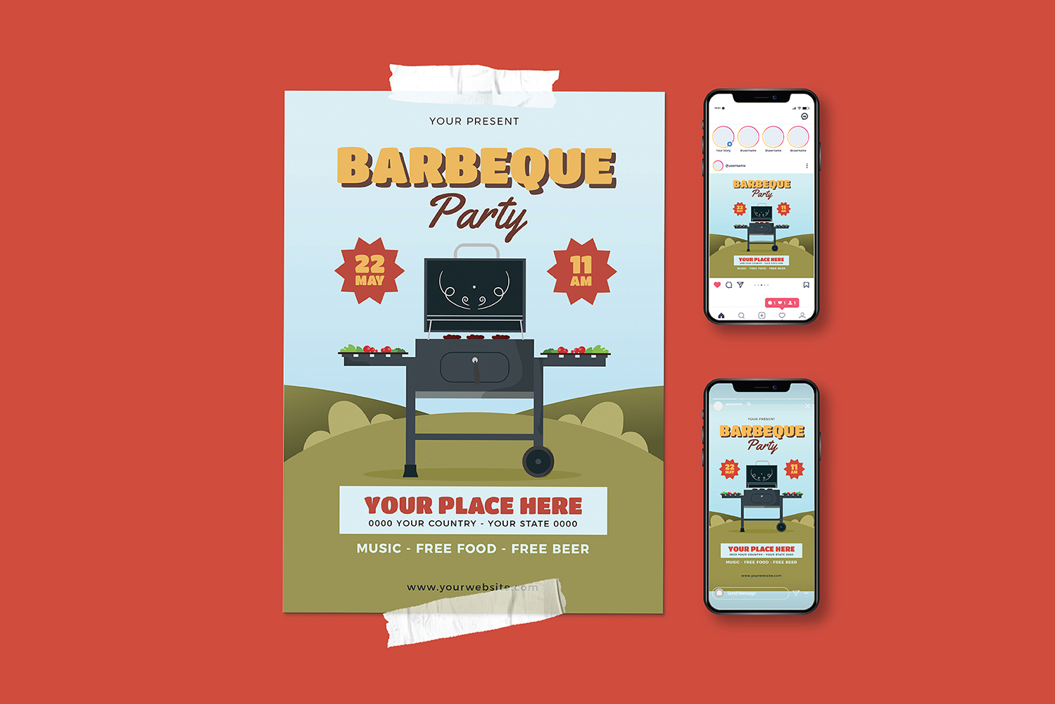 Barbeque Party Promotional Flyer