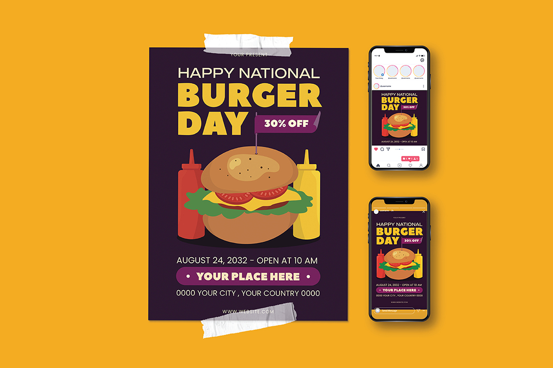 Burger Day Promotional Flyer