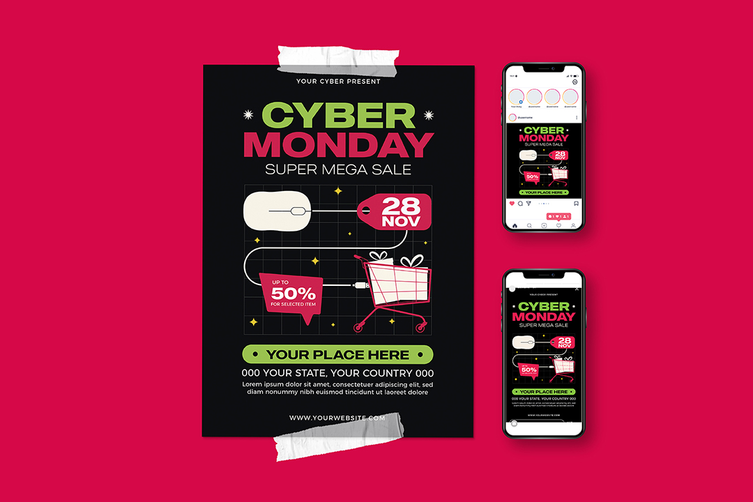 Cyber Monday Promotional Flyer