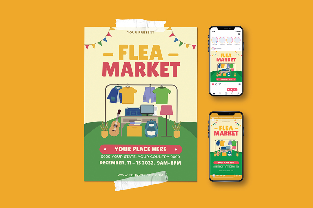Flea Market Promotional Flyer
