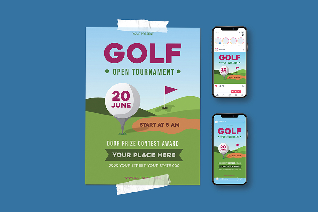 Golf Tournament Invitation Flyer