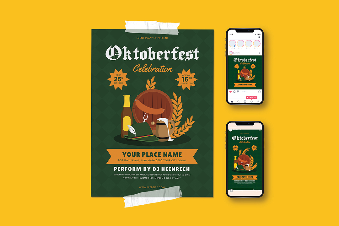 Oktoberfest Party Celebration Flyer