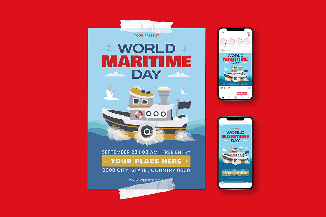World Maritime Day Celebration Flyer