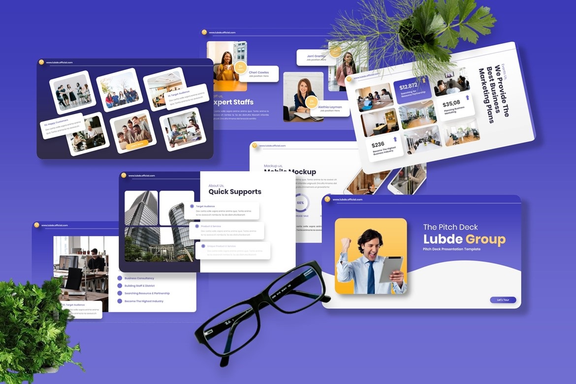 Lubde - Pitch Deck Powerpoint Template