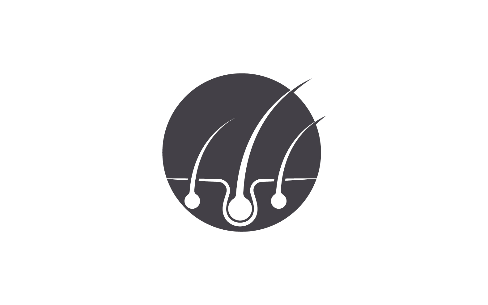 Hair treatment health vector logo version v16