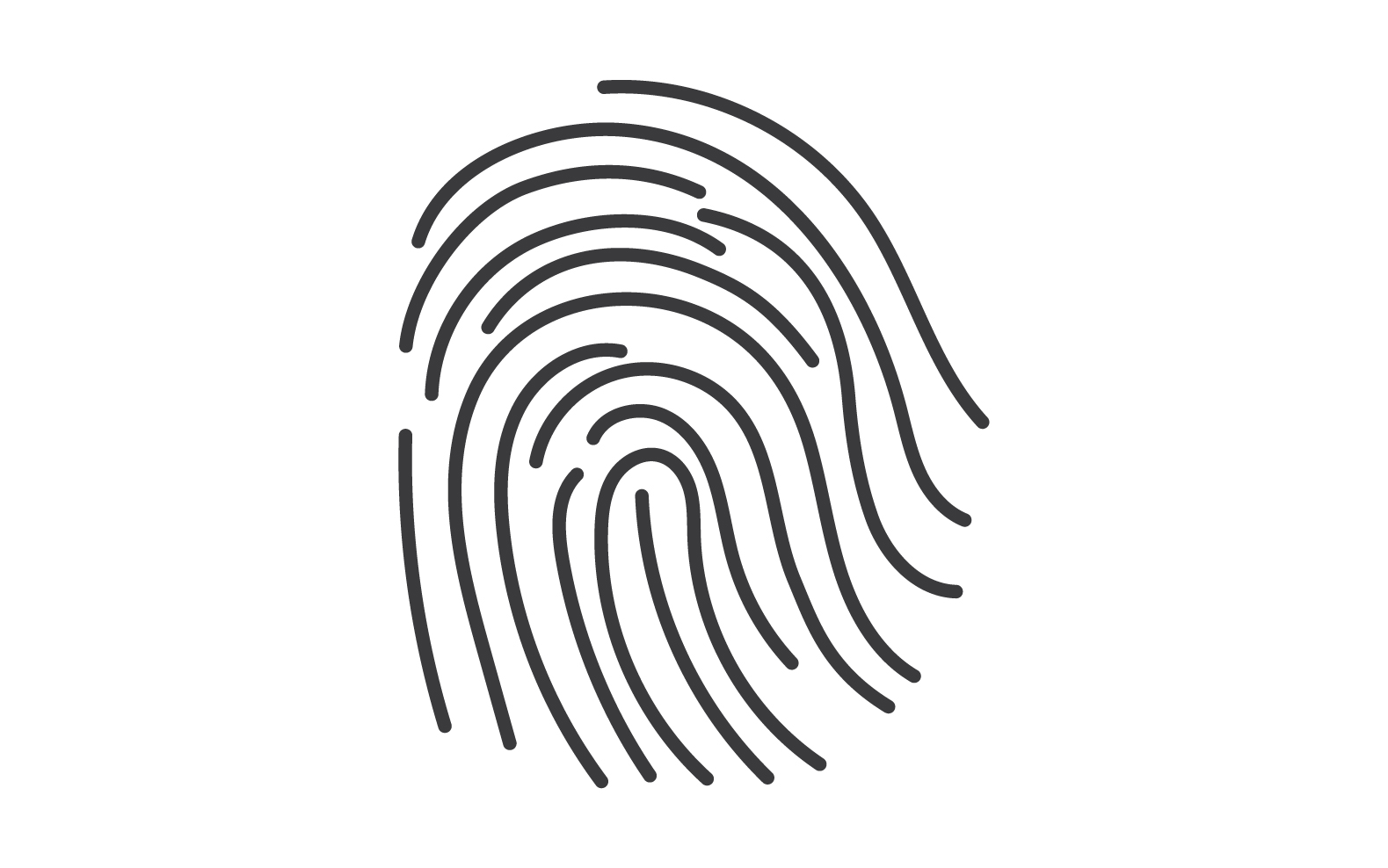 Fingerprint security system logo v6