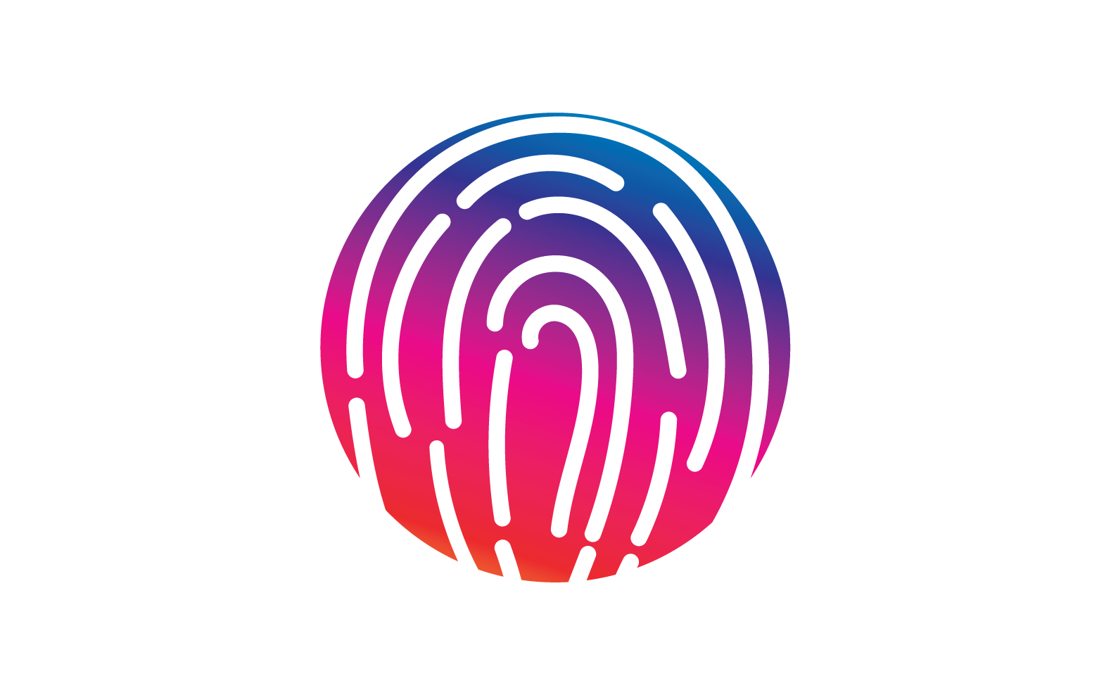 Fingerprint security system logo v7