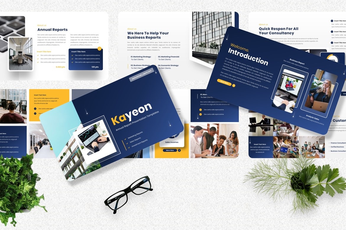 Kayeon - Annual Report Keynote Template