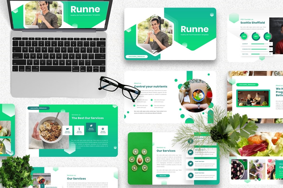 Runne - Healthy Life Keynote Template