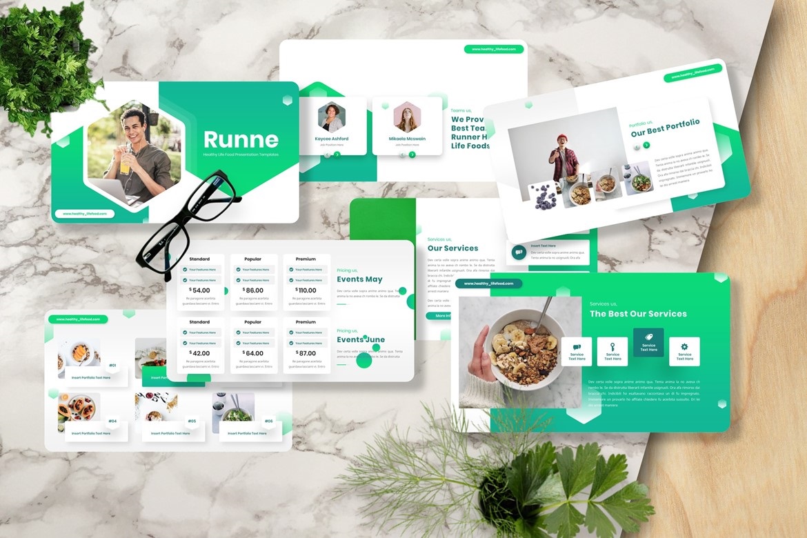 Runne - Healthy Life Powerpoint Template