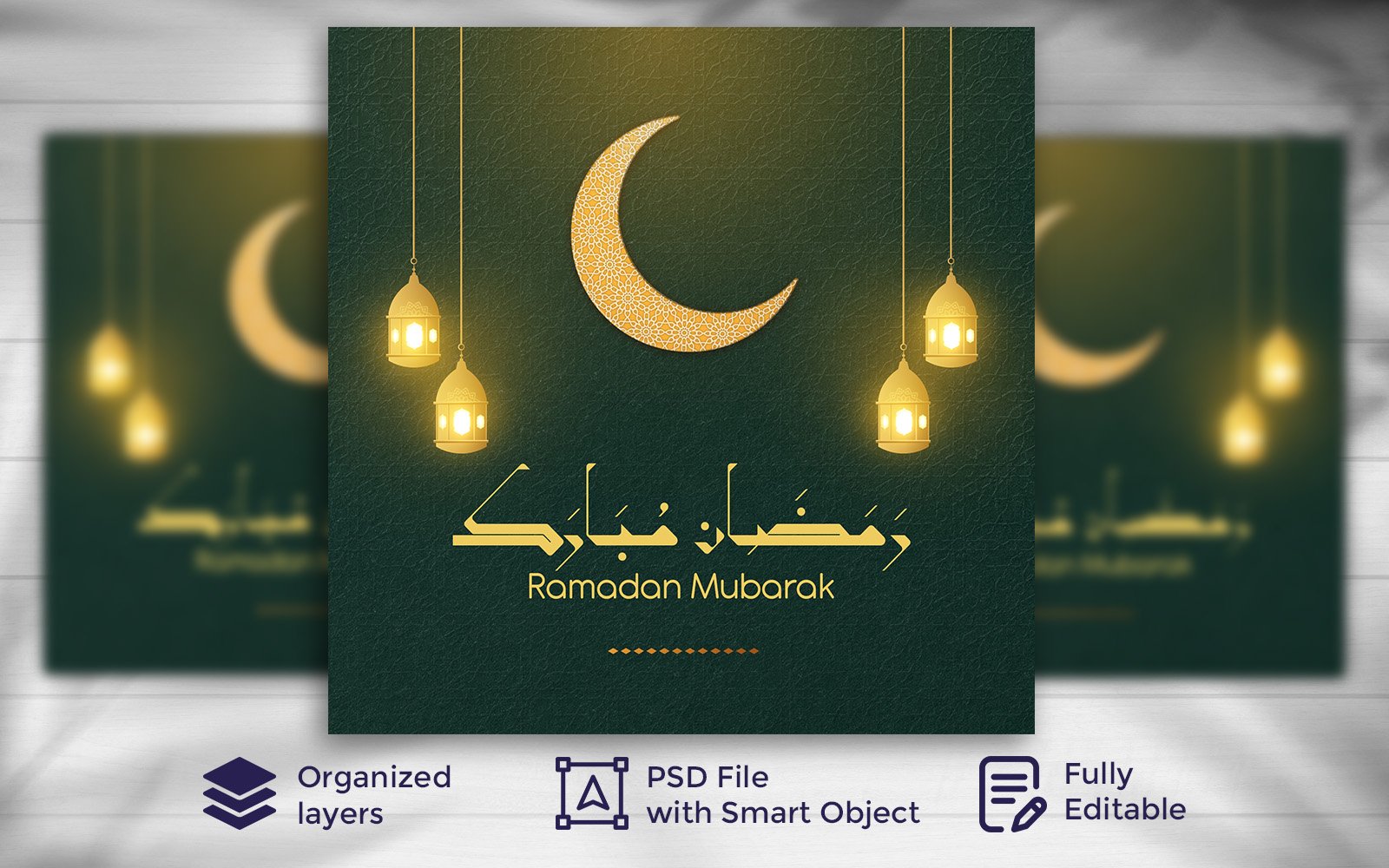 Ramadan Mubarak Islamic Festival Social Media Banner Template 13