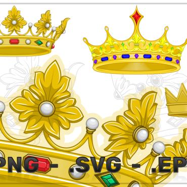Crown Gold Vectors Templates 317356