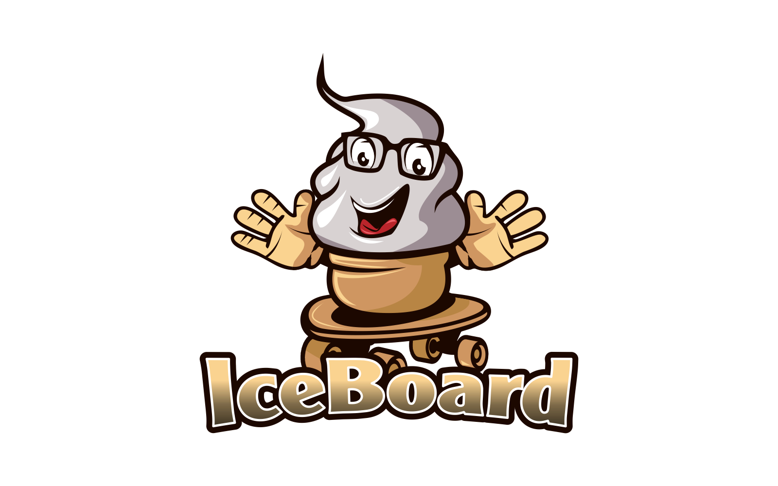 Ice Cream Logo, Sketchboard Mascot