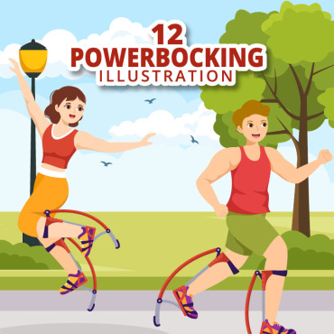 Sport Powerbocking Illustrations Templates 317581