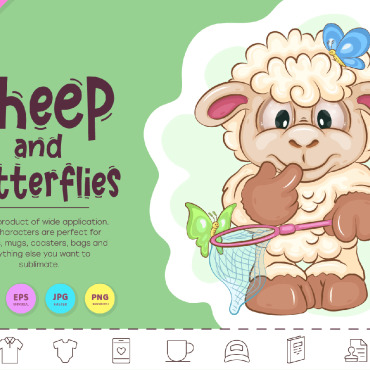 Sheep And Vectors Templates 317605