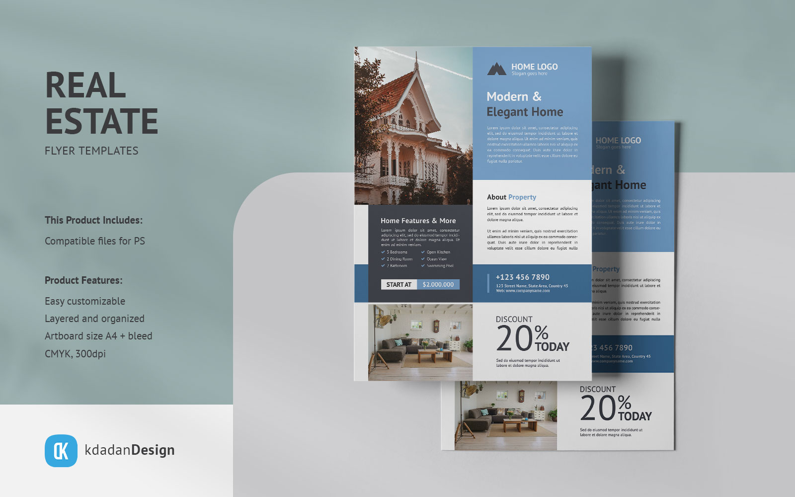 Real Estate Flyer PSD Templates Vol 062