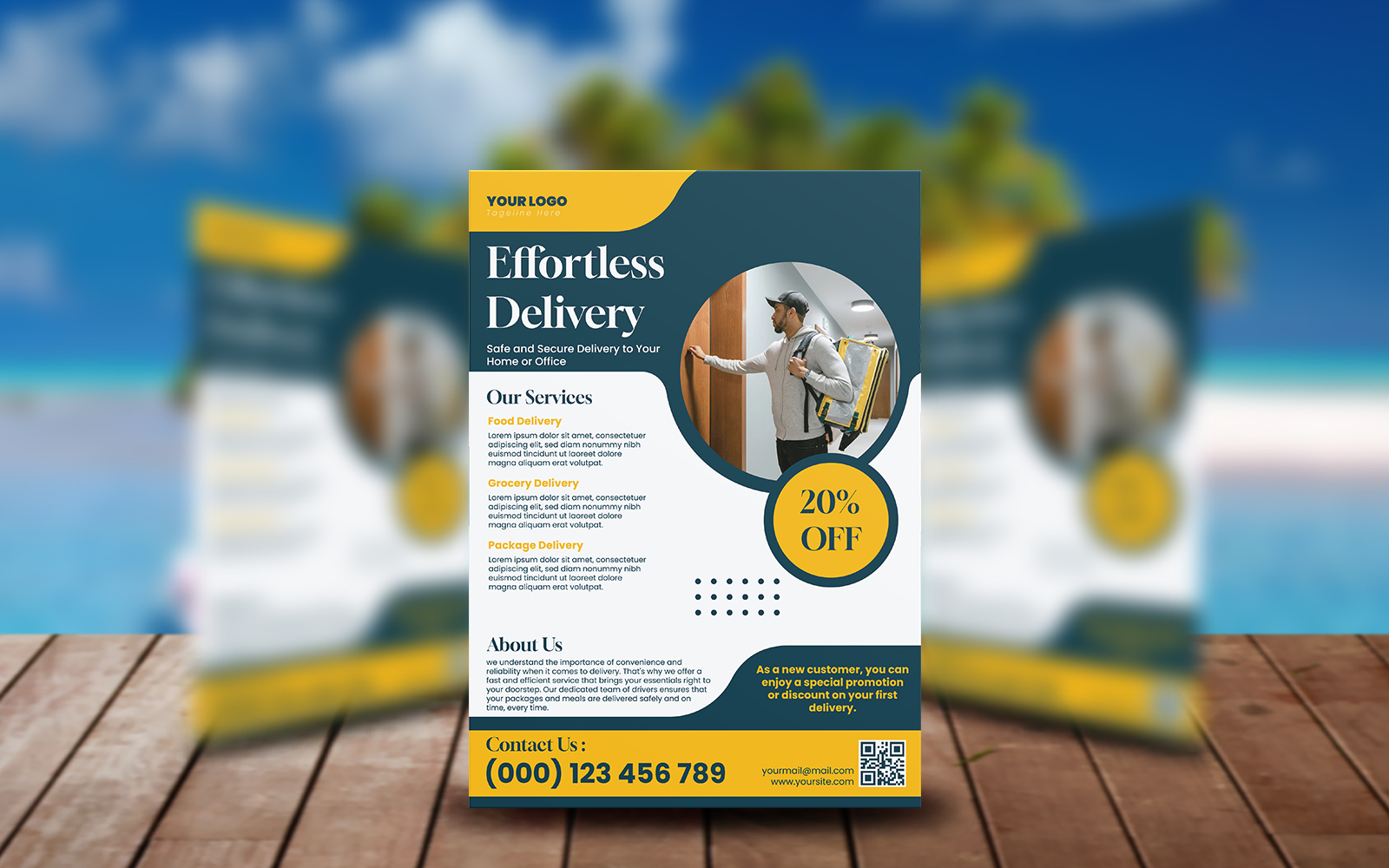 Effortless Delivery Flyer Template